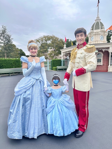 シンデレラと王子様との記念写真