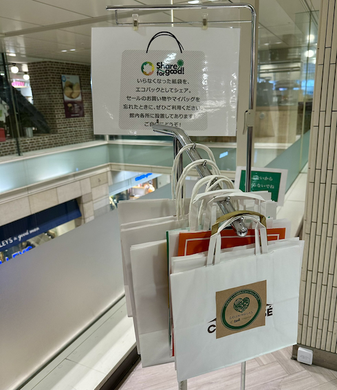 「コピス吉祥寺」の自由に持っていける紙袋