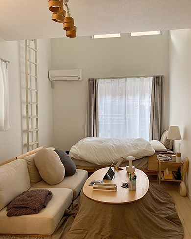 1人暮らし9畳の部屋がすてきな空間に