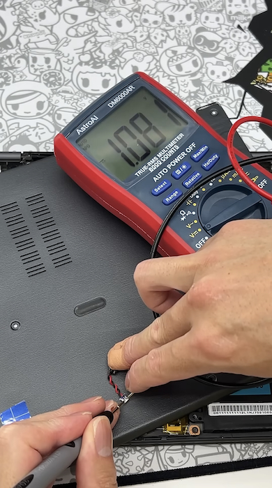 電池の電圧が低い