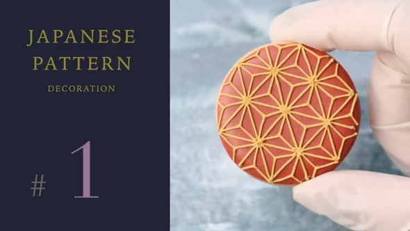 まるい クッキー 和柄 アイデア デコレーション アイシング