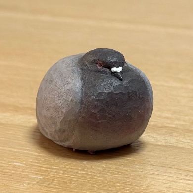 木彫りの鳩