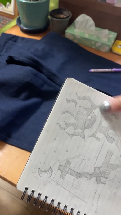 イラスト帳からアイデアを探す