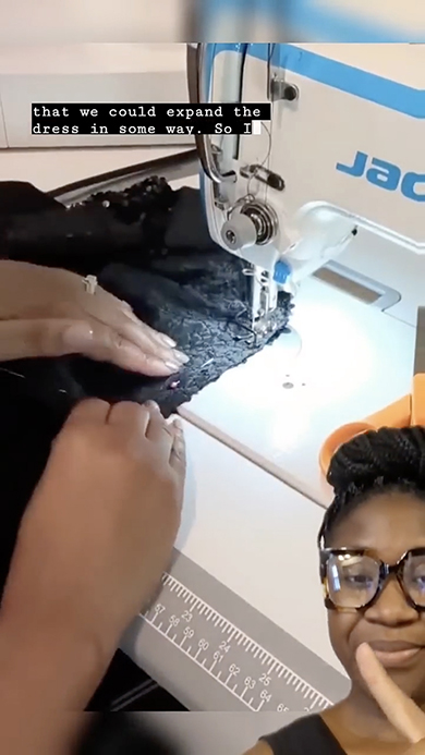 小さいドレスのリメイク方法