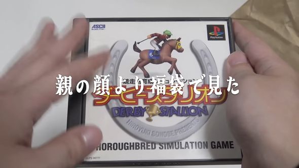 ジャンク袋に入っていた「競走馬育成シミュレーション ダービースタリオン」