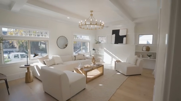 改装後のリビングルーム