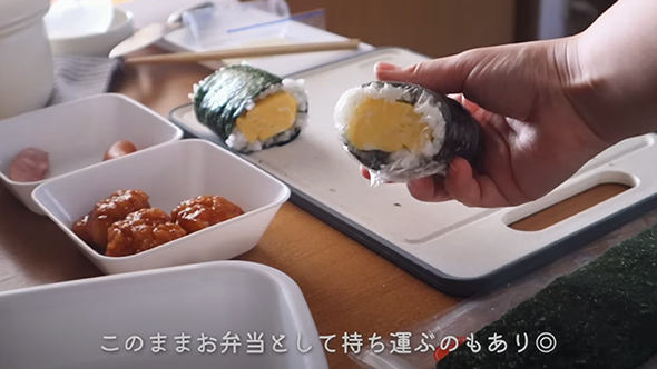 子どもでも食べやすい小さめおにぎらず
