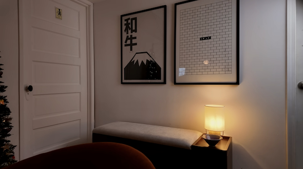 収納付きのベンチ