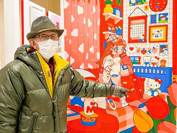 孫娘がキテイ展に出展→“じいじ”からのLINEに感動