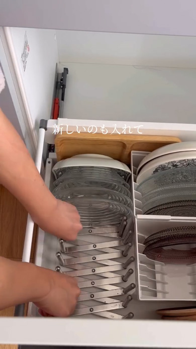 IKEAの皿収納が優秀