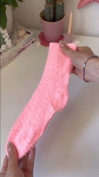 靴下でマイメロディ