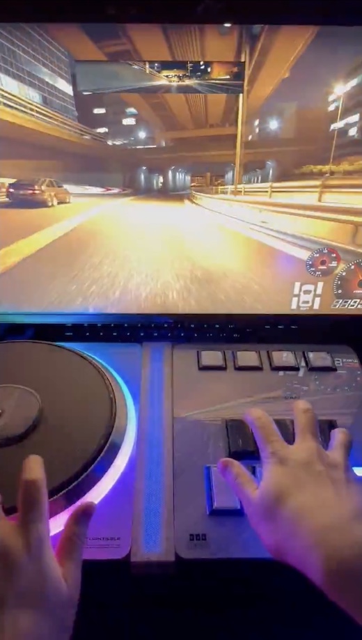 ターンテーブル DJ 音ゲー 首都高バトル コントローラー ハンドル