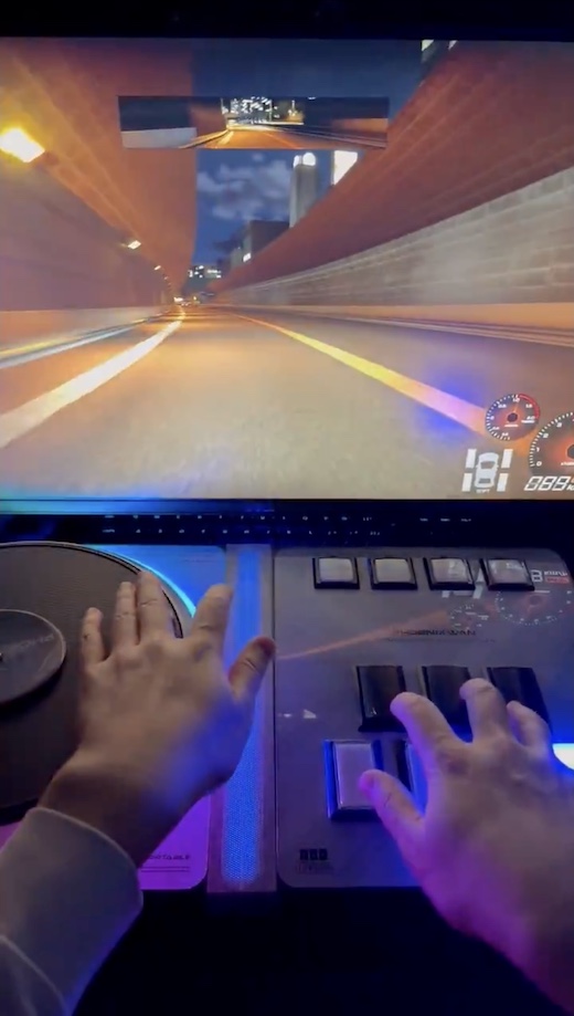 ターンテーブル DJ 音ゲー 首都高バトル コントローラー ハンドル