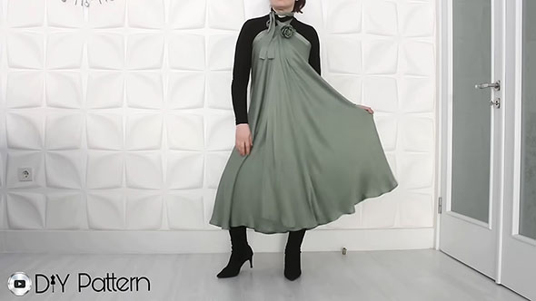 サーキュラースカート着回し例