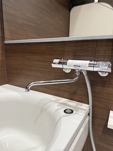 交換したお風呂の蛇口