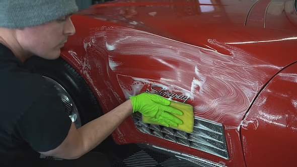 洗車 コルベット 海外 放置