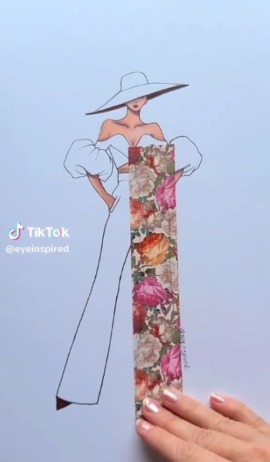 ズボンを白から鮮やかな柄に