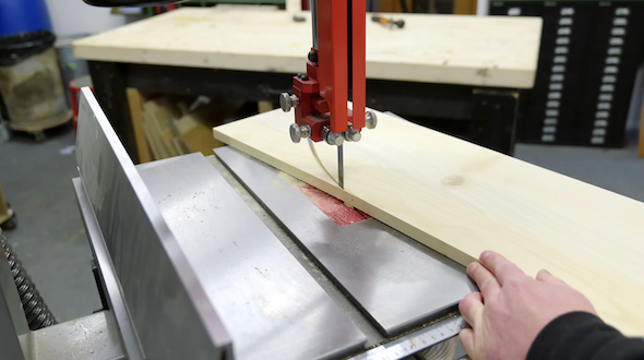 テーブルソーで曲面カット