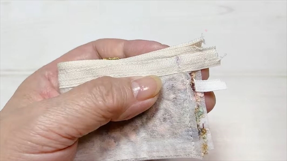 100均リボンで作るポーチ