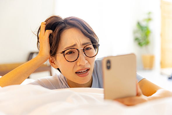 サイレント設定になっていたアラーム