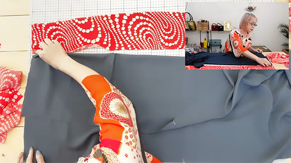 布を継ぎ合わせる