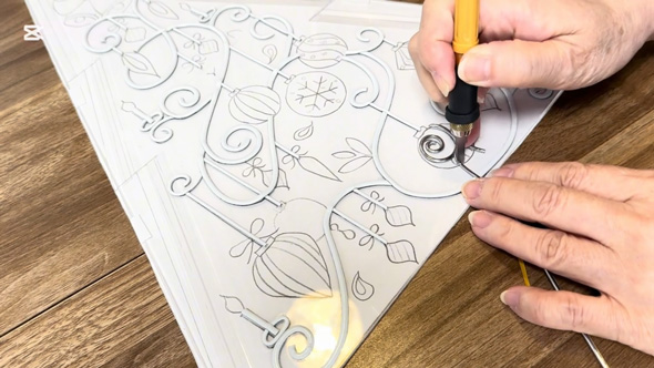 100均 DIY 材料 クリスタル テーブルツリー インテリア ライト