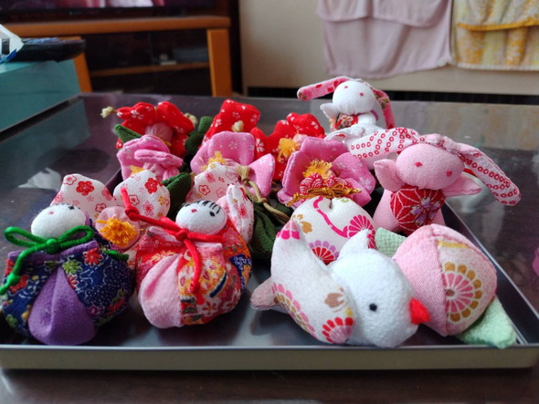 手作りのつるし雛