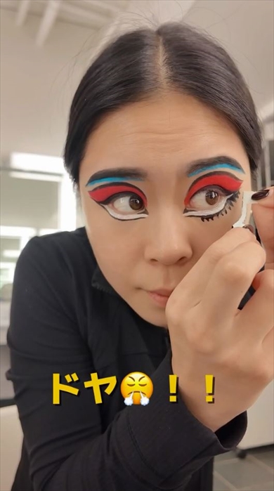 シルク・ドゥ・ソレイユで働く日本人ダンサーのメイク動画