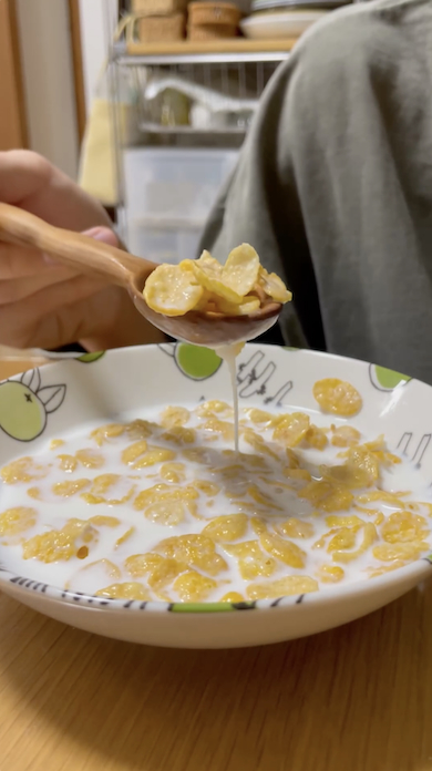 シスコーンをすくう