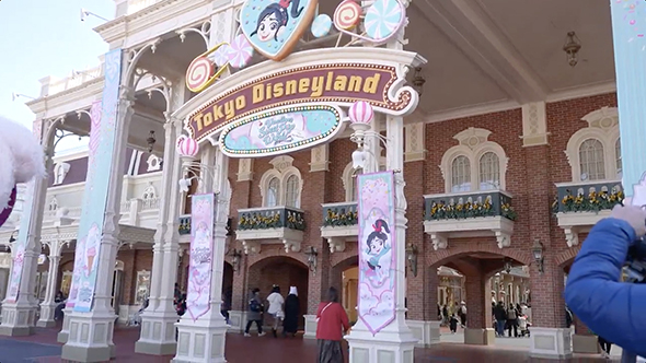 ディズニーランドの装飾を撮影していたら……