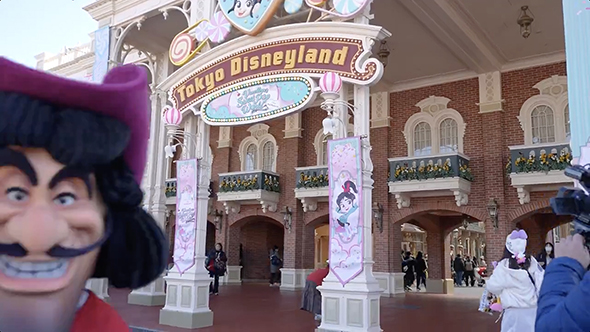 ディズニーランドの装飾を撮影していたら……