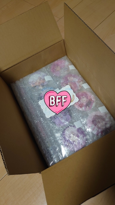 メルカリで買った缶バッジの梱包