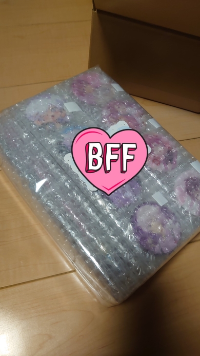 メルカリで買った缶バッジの梱包