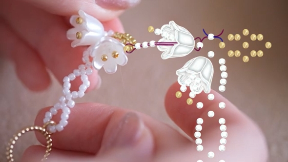 ビーズアクセサリーの作り方