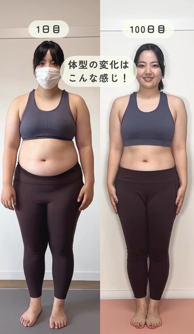 100日間ダイエットの結果