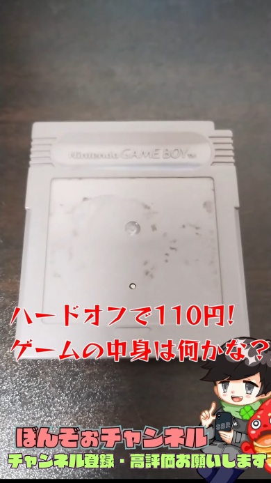 110円でゲームボーイ用ソフトを購入