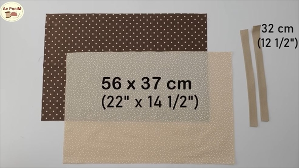 長方形の布でかわいいバッグを作る方法