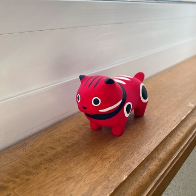 赤べこ風赤ねこ