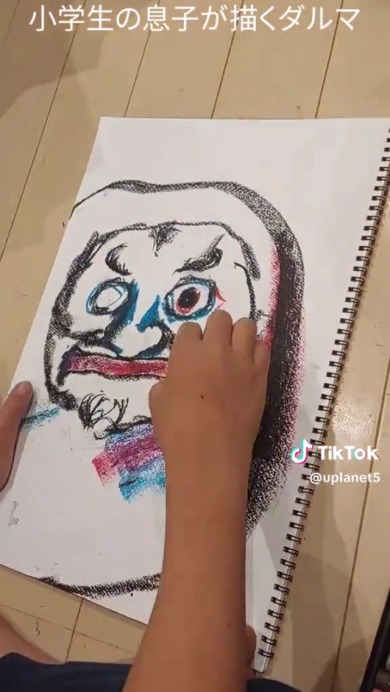 12歳のクレヨンアート