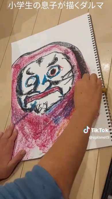 12歳のクレヨンアート