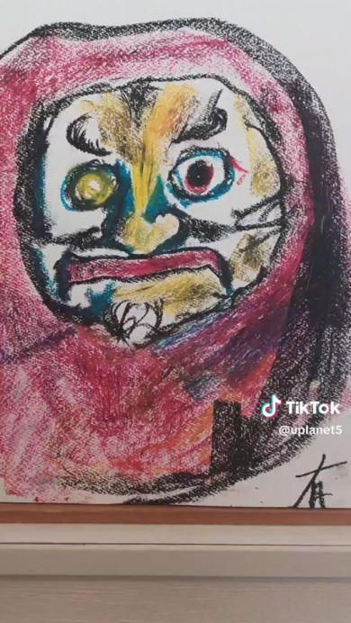 12歳のクレヨンアート