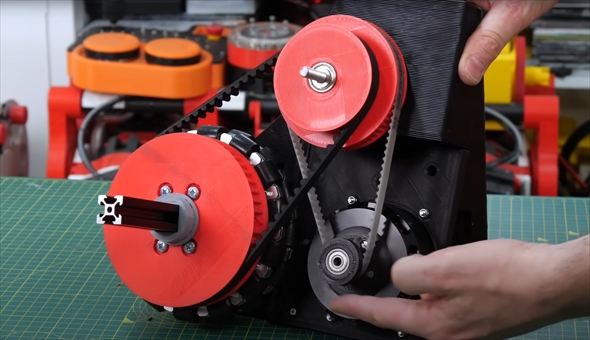 全方向ボール車輪のバイク