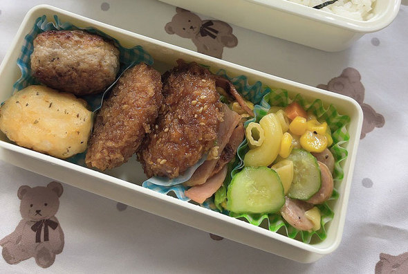 夫が作ったお弁当・おかず