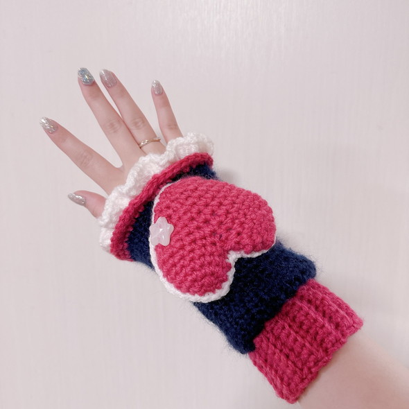 プリキュアモチーフのアームカバー