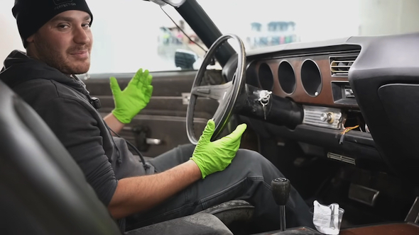 ポンティアック GTO 洗車 アメ車