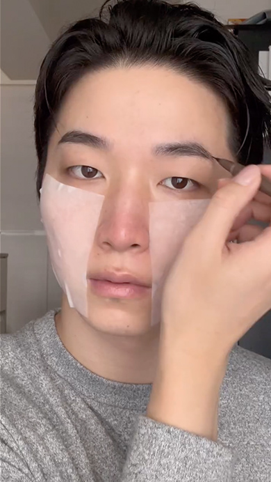 新作コスメでメンズメイク