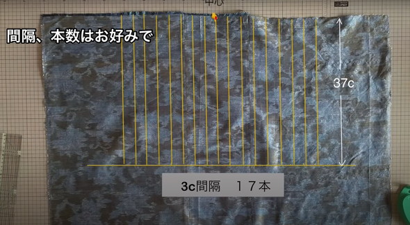 着物をリメイクしてワンピースに