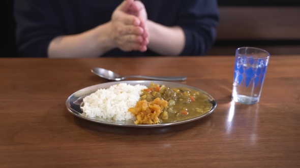 再現した海軍カレー