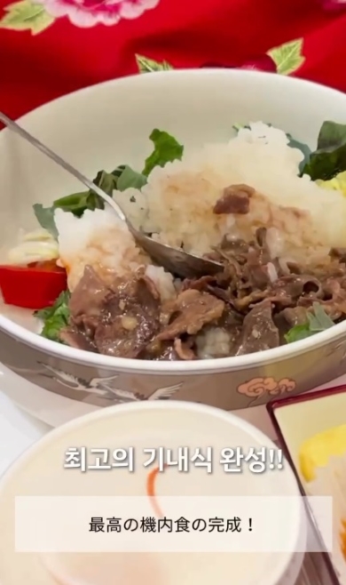 ワンランクアップの機内食