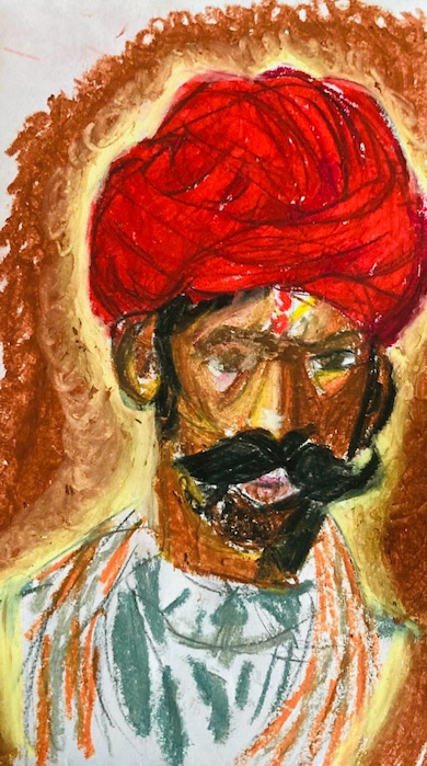 インドの少年が描いた絵